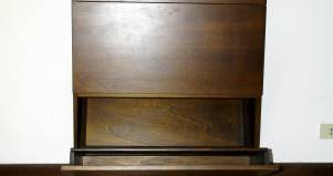Scarpiera in legno su misura artigianale